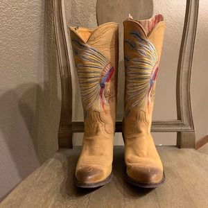 Old Gringo Embroidered Indian cowboy boots